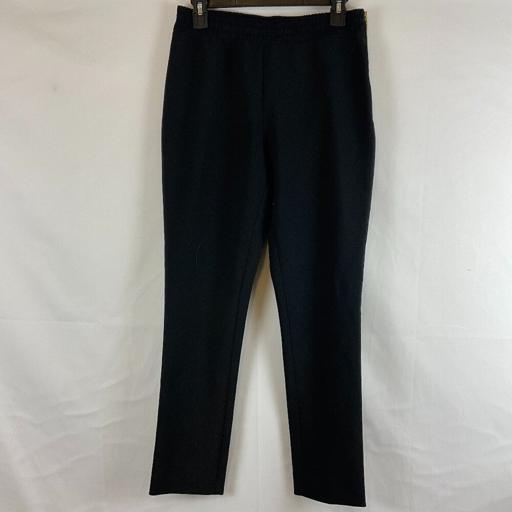Kate Spade Pants 6 Black Elastic Waist Side Zipper Slim Leg